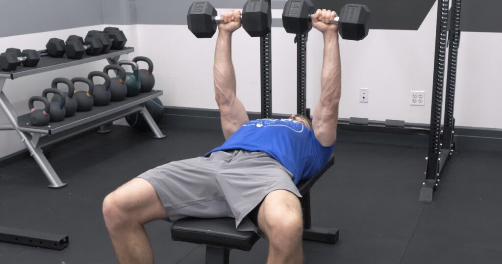Bench press with dumbbells